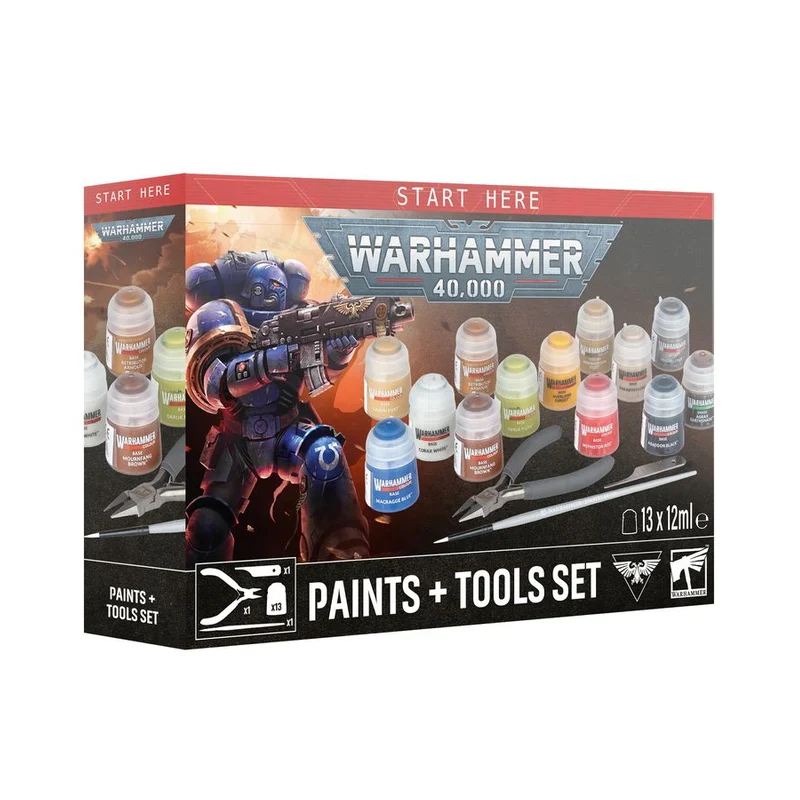 Warhammer 40K: 40k Paints + Tools
