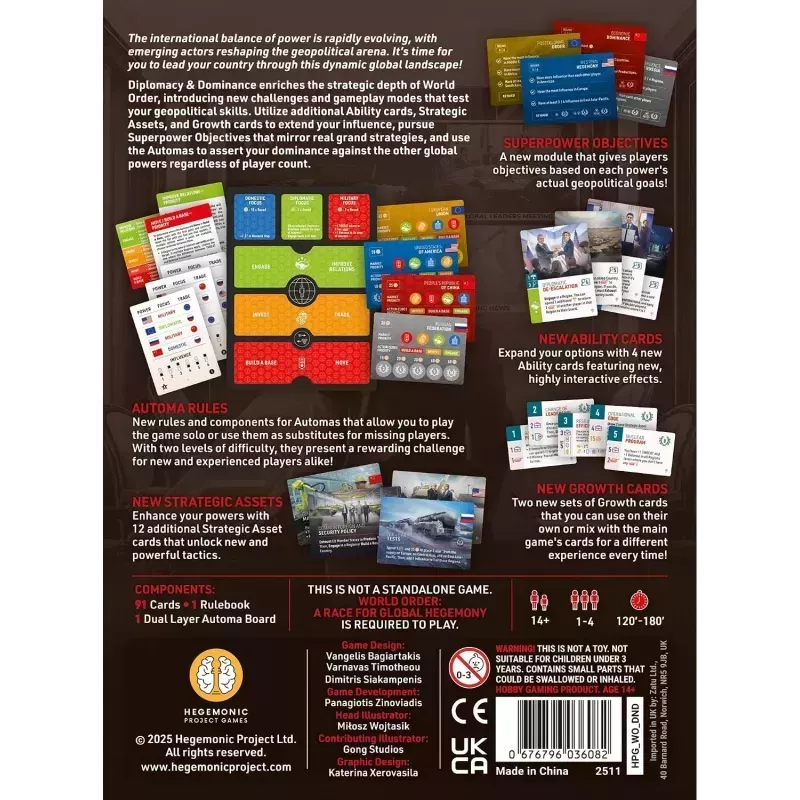 World Order: Diplomacy & Dominance Expansion