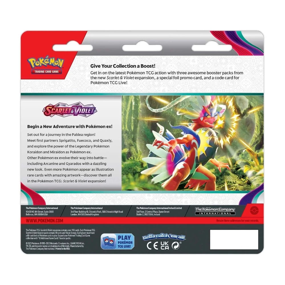 Pokemon: Scarlet & Violet | 3 Pack Blister | Arcanine