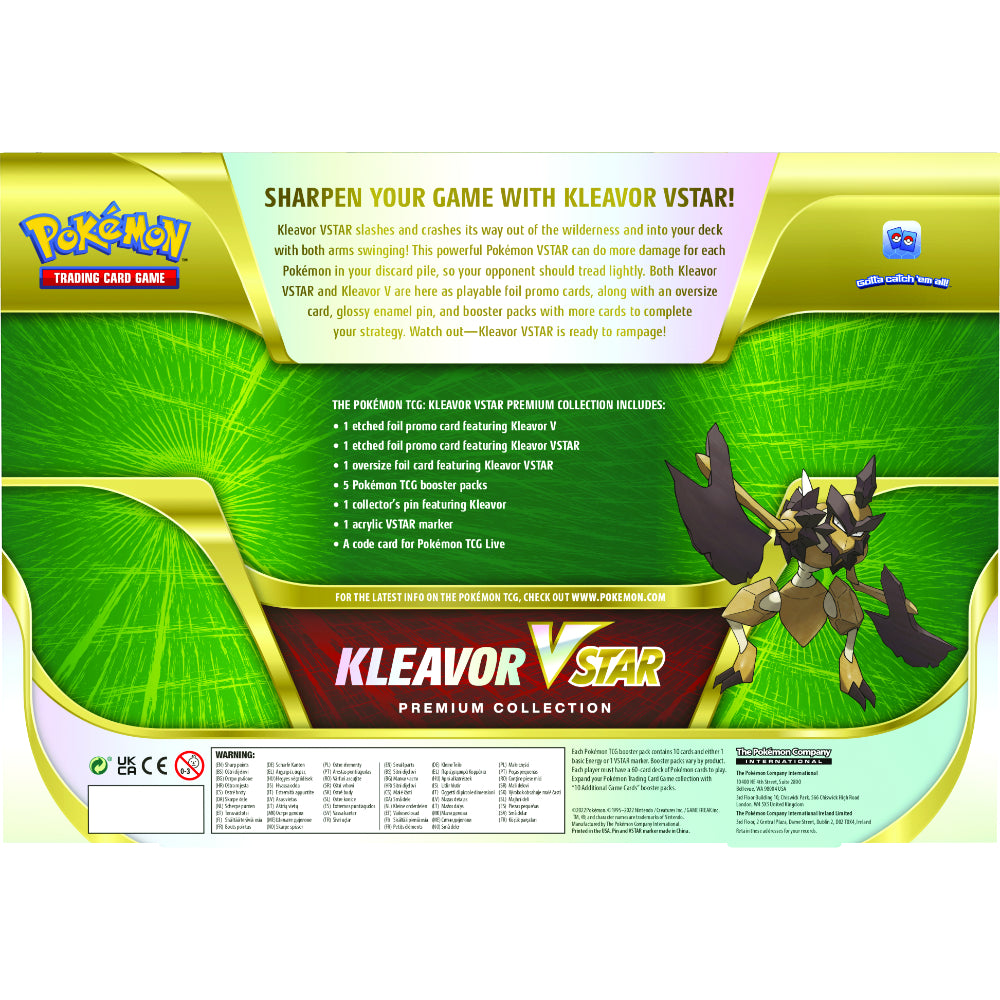 Pokemon Sword &amp; Shield Kleavor VSTAR Premium Collection