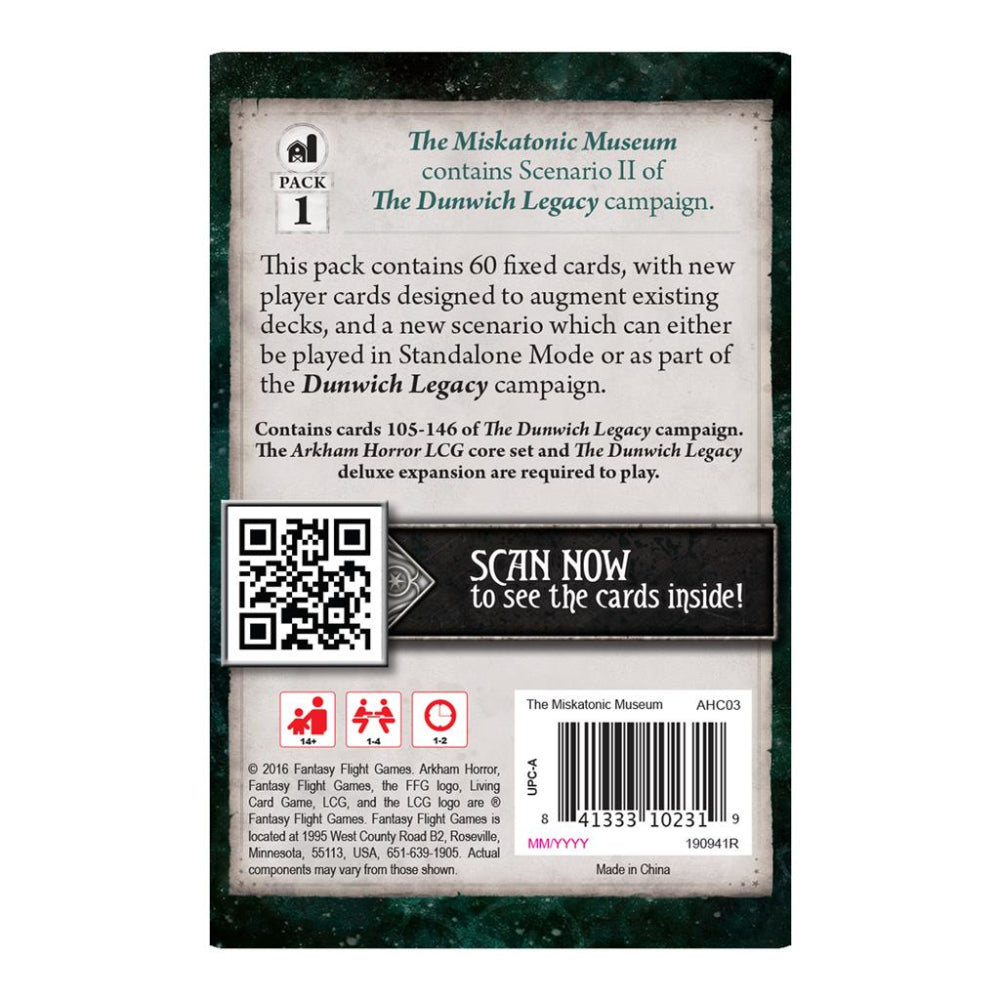 Arkham Horror LCG | The Miskatonic Museum Mythos Pack
