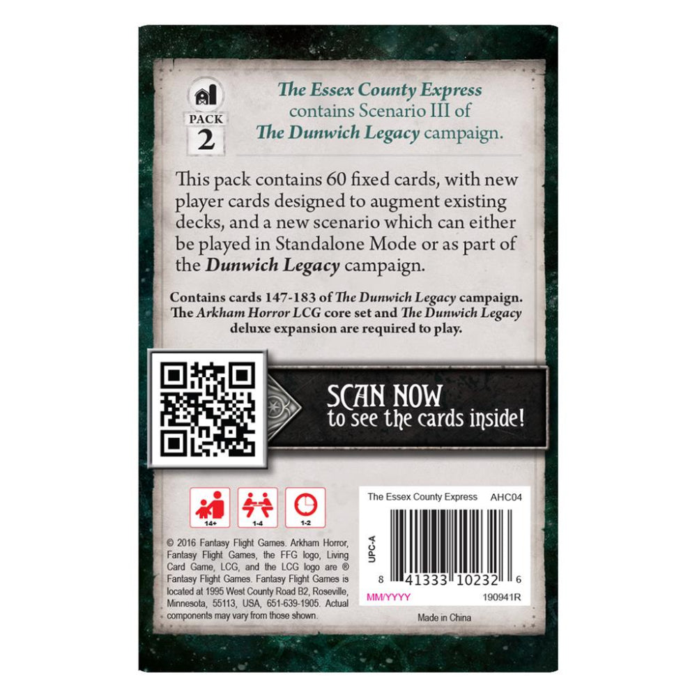 Arkham Horror LCG | The Essex County Express Mythos Pack