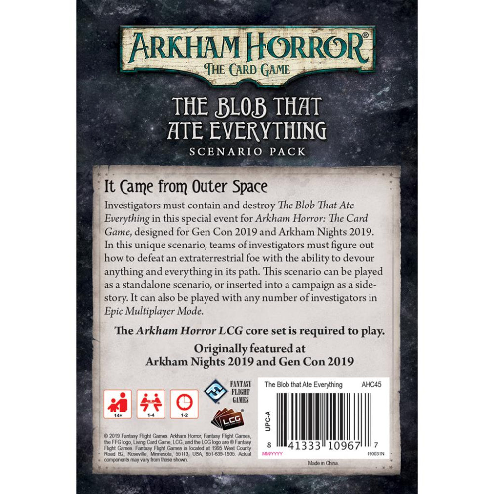 Arkham Horror LCG | The Blob That Ate Everything Scenario