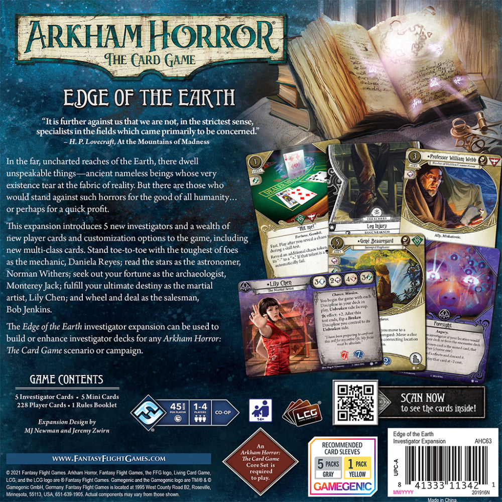 Arkham Horror LCG | Edge of the Earth Investigator Expansion