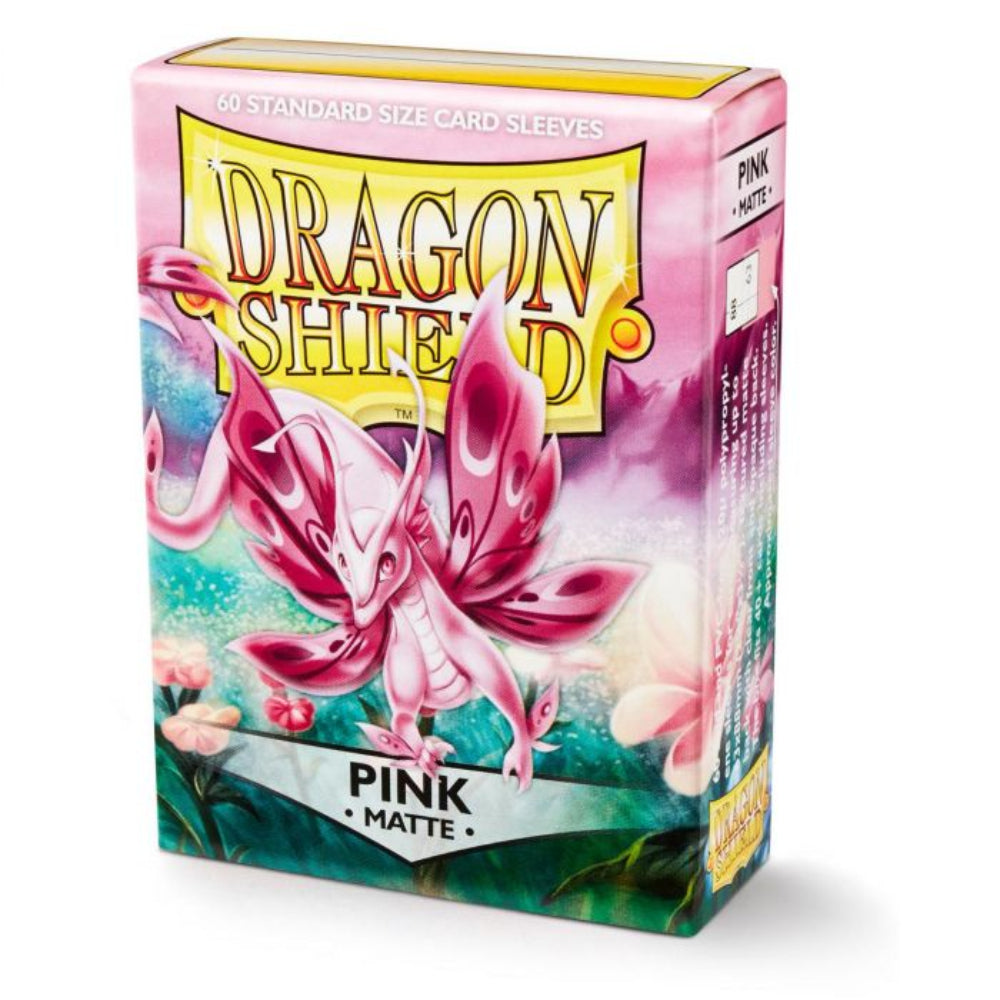 Dragon Shield Sleeves Standard: Matte Pink (60) - Level Up Store Dragon Shield Sleeves Standard: Matte Pink (60) - Level Up Store