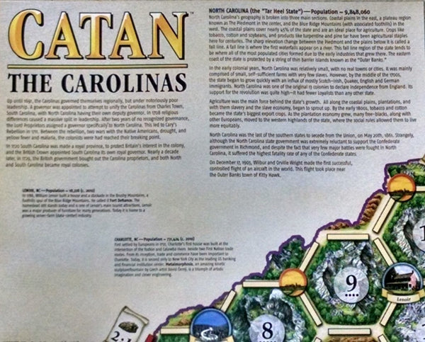 Catan Geographies: The Carolinas - Level Up Store