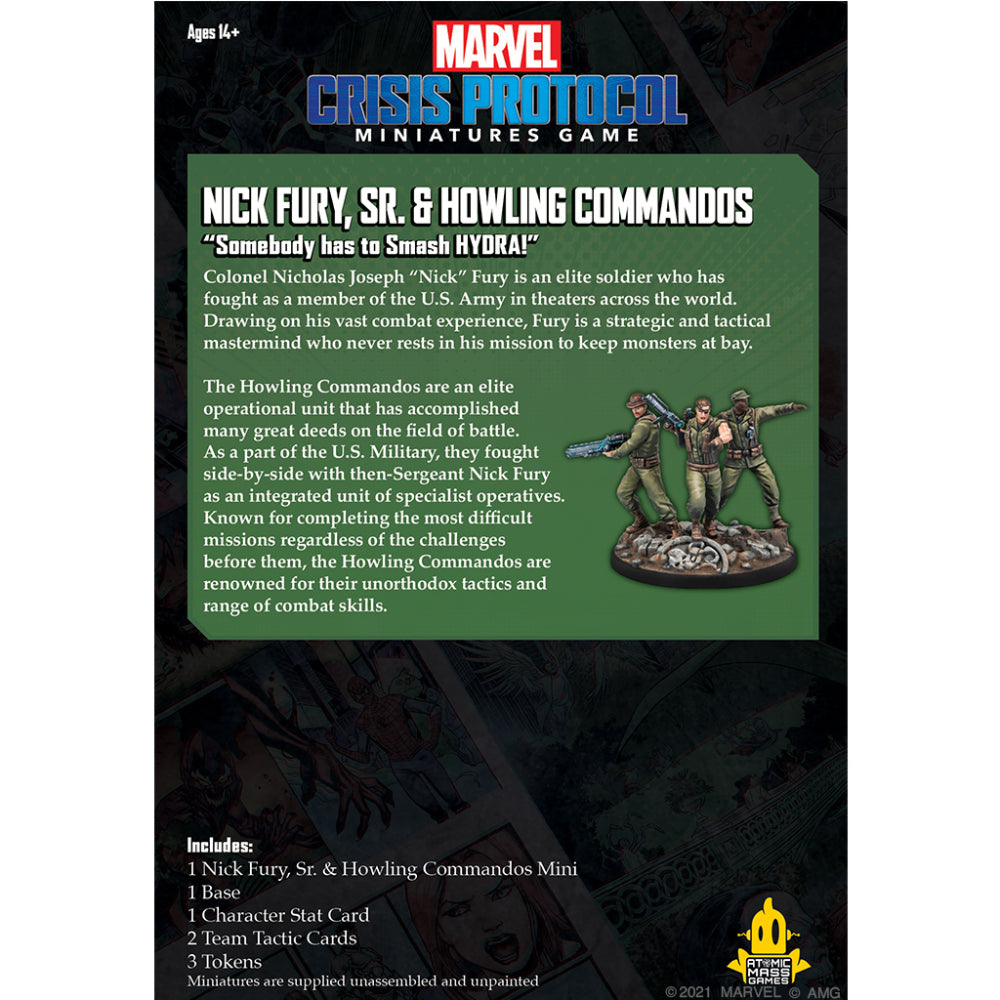 Marvel Crisis Protocol - Nick Fury, Sr. &amp; Howling Commandos