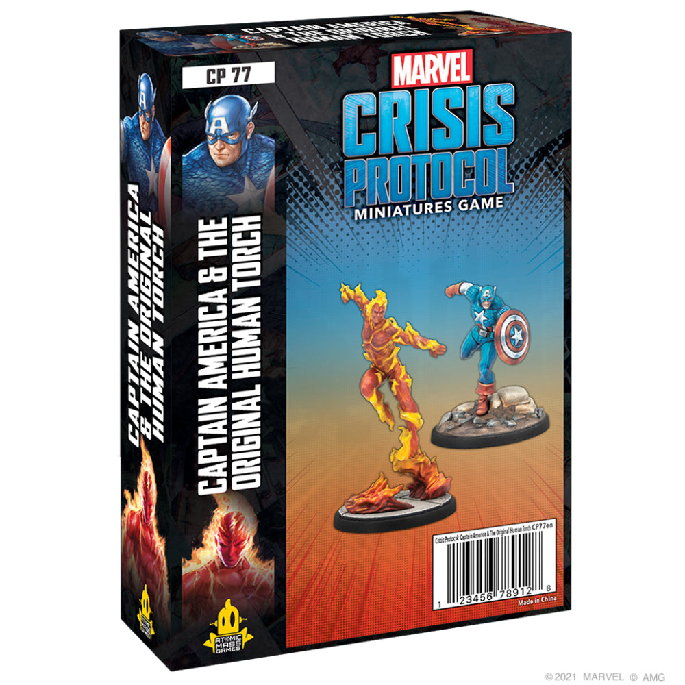 Marvel Crisis Protocol - Captain America &amp; Human Torch