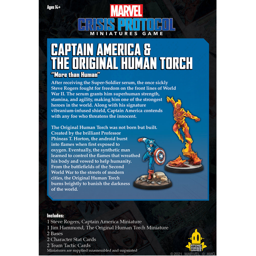 Marvel Crisis Protocol - Captain America &amp; Human Torch