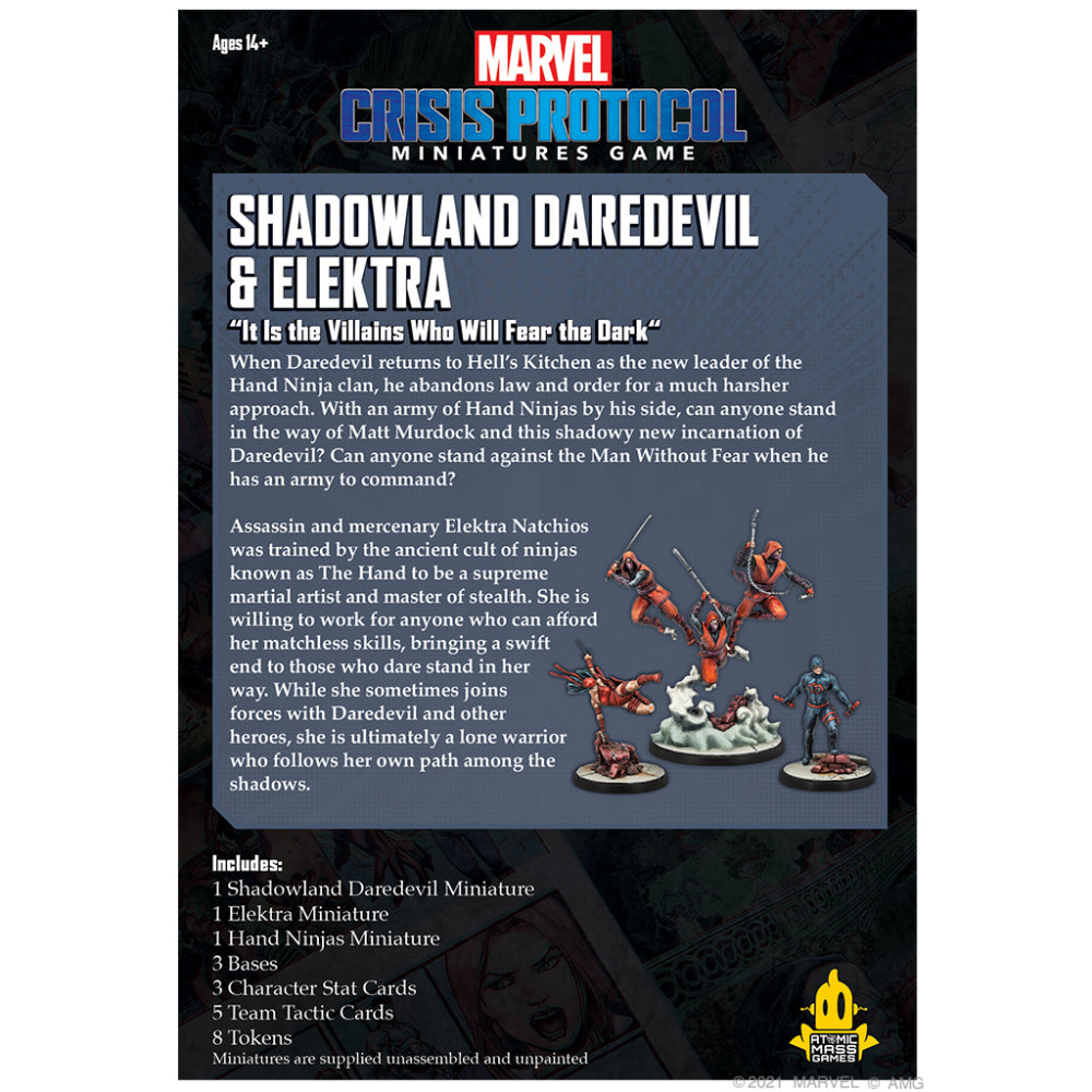 Marvel Crisis Protocol - Shadowland Daredevil &amp; Elektra