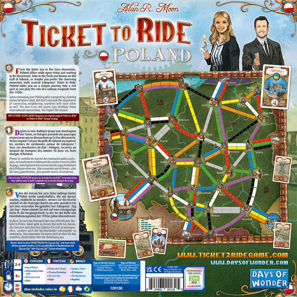 Would Rid Map Ticket to Ride Map Collection: Vol 6.5 - Poland - Level Up Store