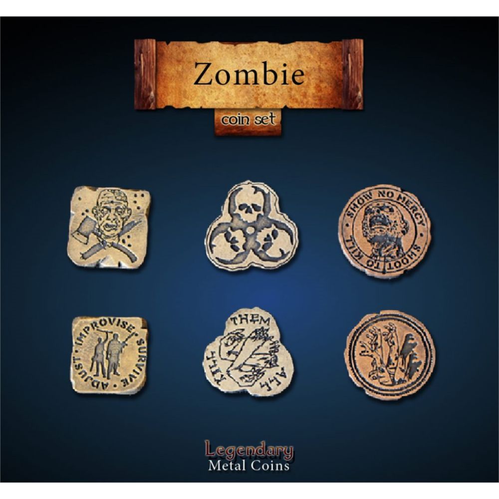Legendary Metal Coins - Zombie Coin Set (24 coins)