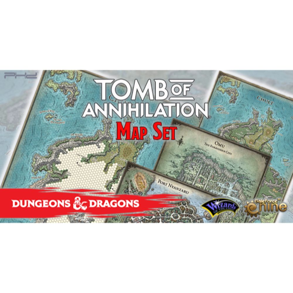 D&amp;D Tomb of Annihilation Map Set (4-Maps)