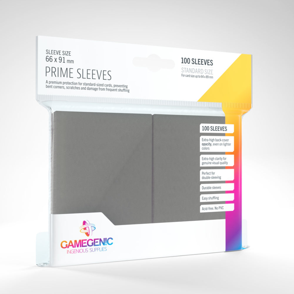 Gamegenic PRIME Sleeves: Gray (100)