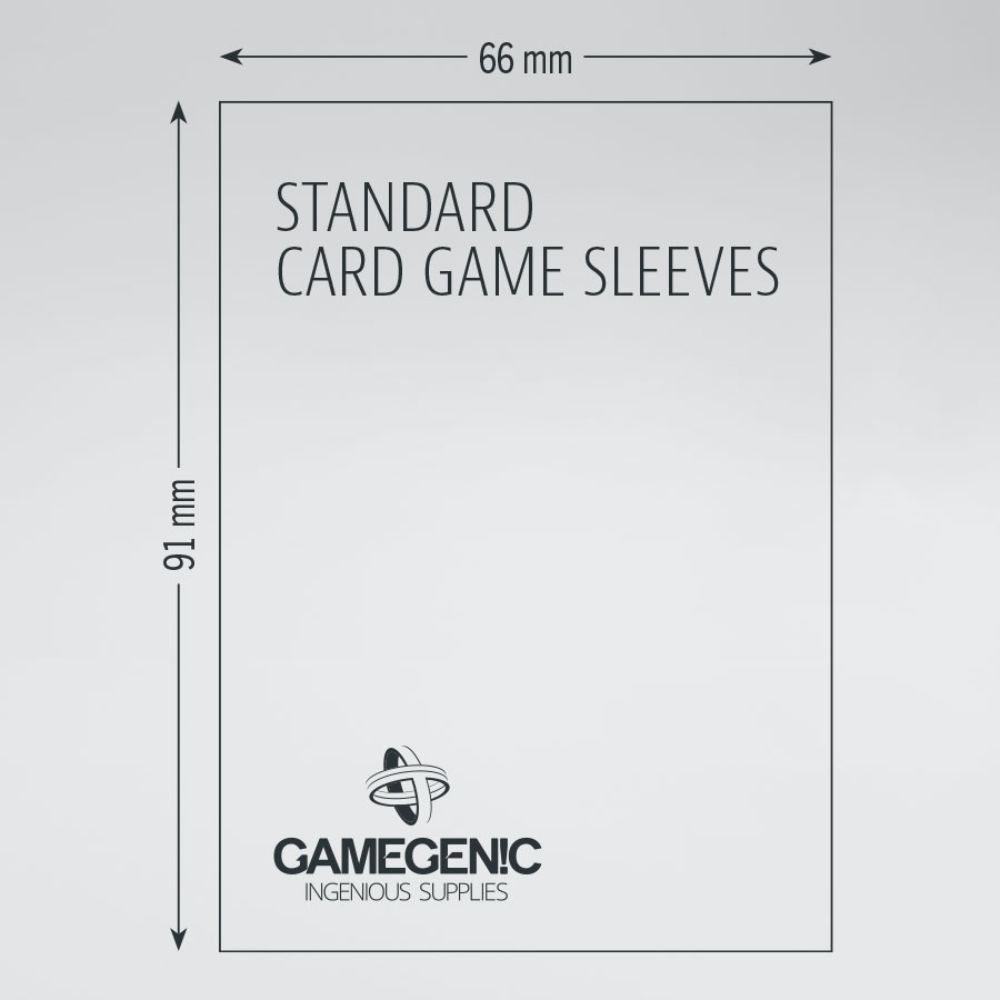 Gamegenic MATTE Sleeves: Standard Card Game (GREY)
