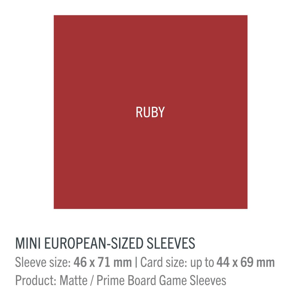 Gamegenic MATTE Sleeves: 46mm x 71mm (RUBY)