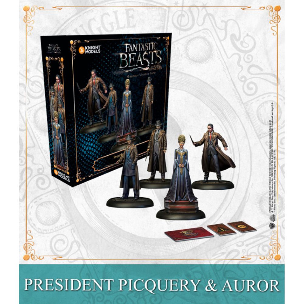 Harry Potter Miniatures Game President Picquery &amp; Aurors