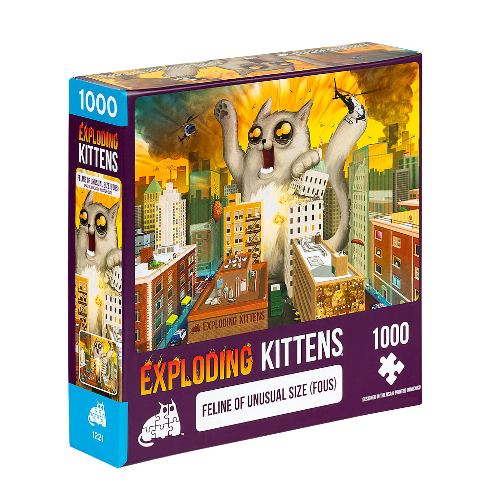 Exploding Kittens Puzzle - Feline of Unusual Size (1000pc)