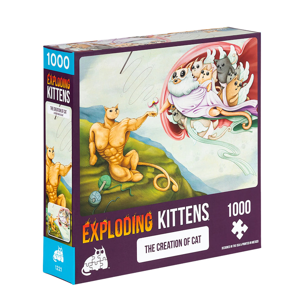 Exploding Kittens Puzzle - The Creation of Cat (1000pc)