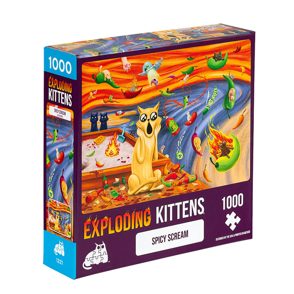 Exploding Kittens Puzzle - Spicy Scream (1000pc) - Level Up Store