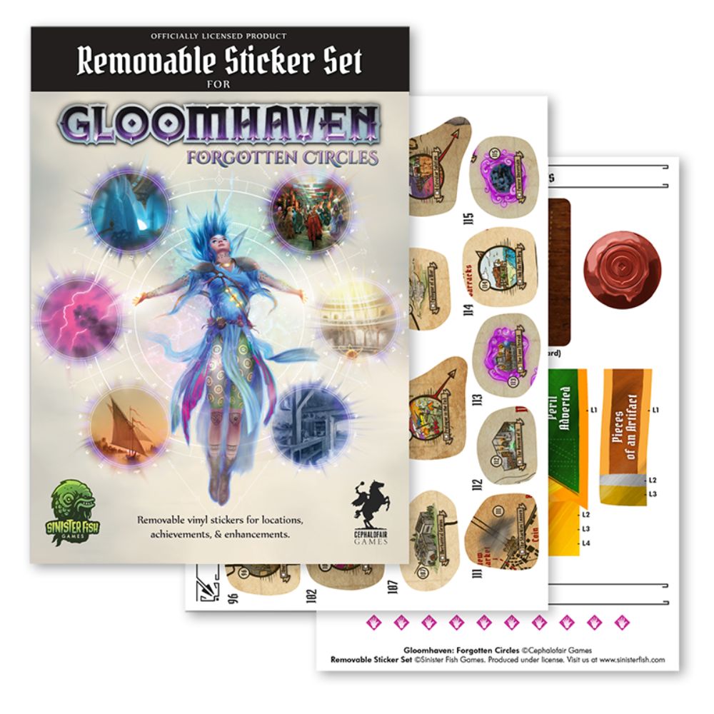 Gloomhaven Removable Sticker Set: Forgotten Circles