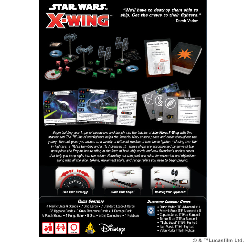 Star Wars X-Wing 2nd Edition - Galactic Empire Starter Set
