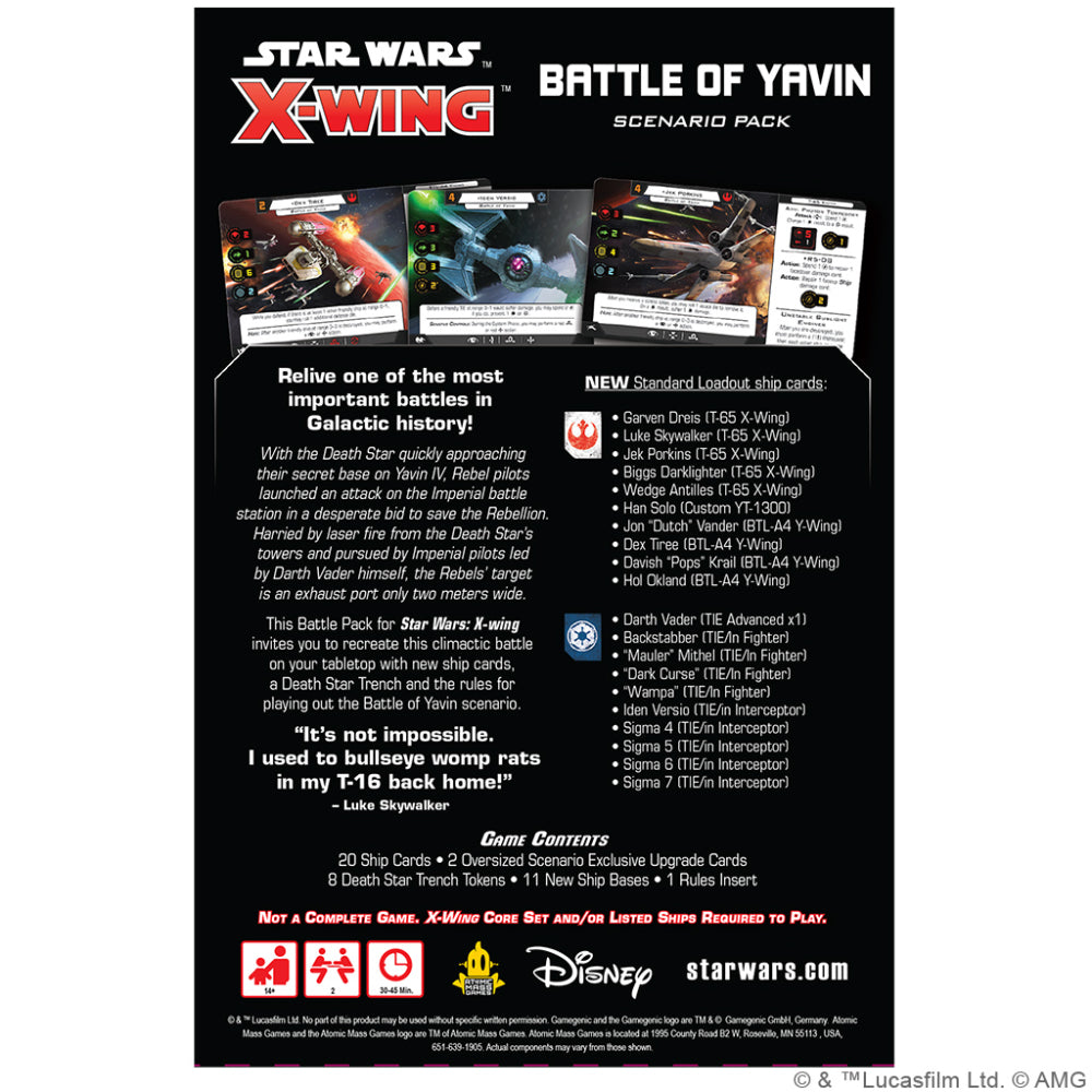 Star Wars X-Wing 2nd Edition - Battle of Yavin Battle Pack