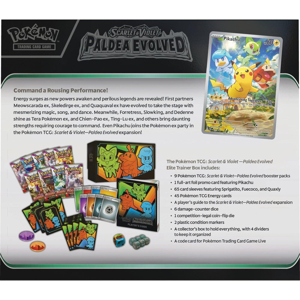 Pokemon: Scarlet & Violet | Paldea Evolved | Elite Trainer Box