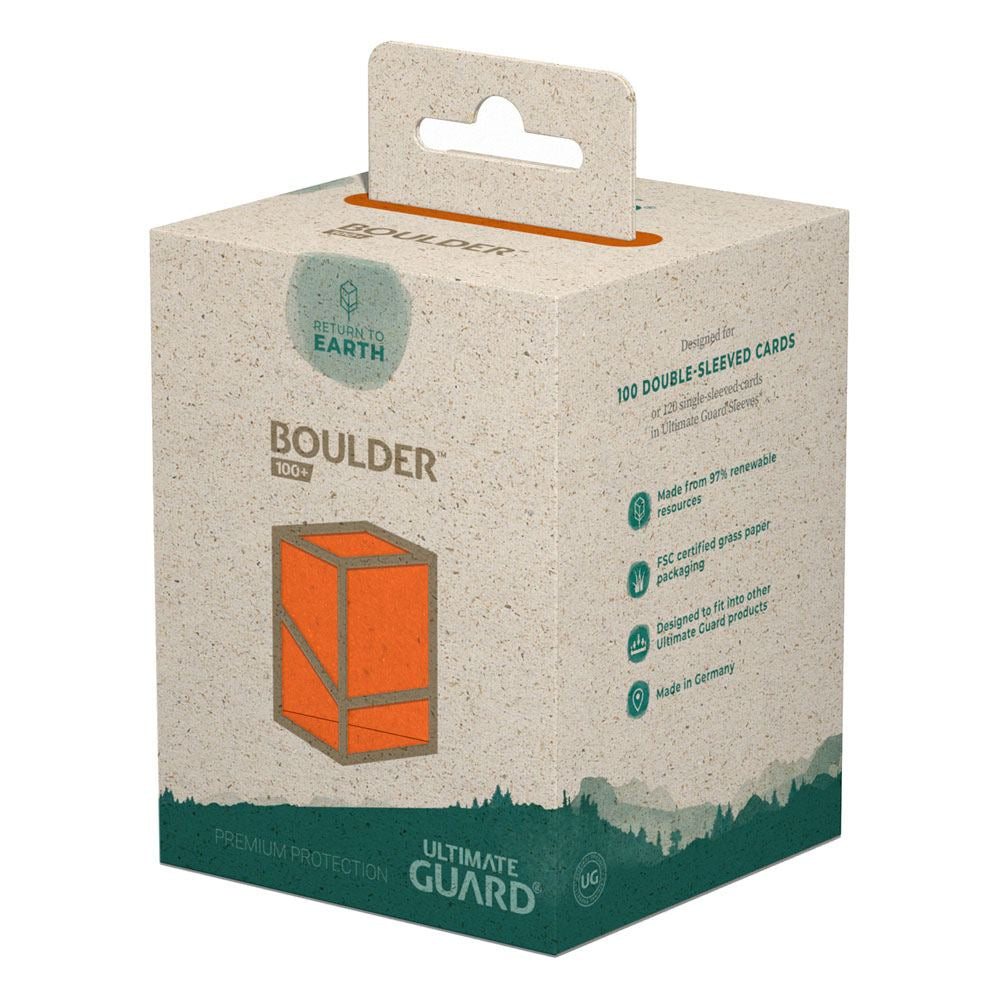 Ultimate Guard Return To Earth Boulder Deck Case 100+ Orange