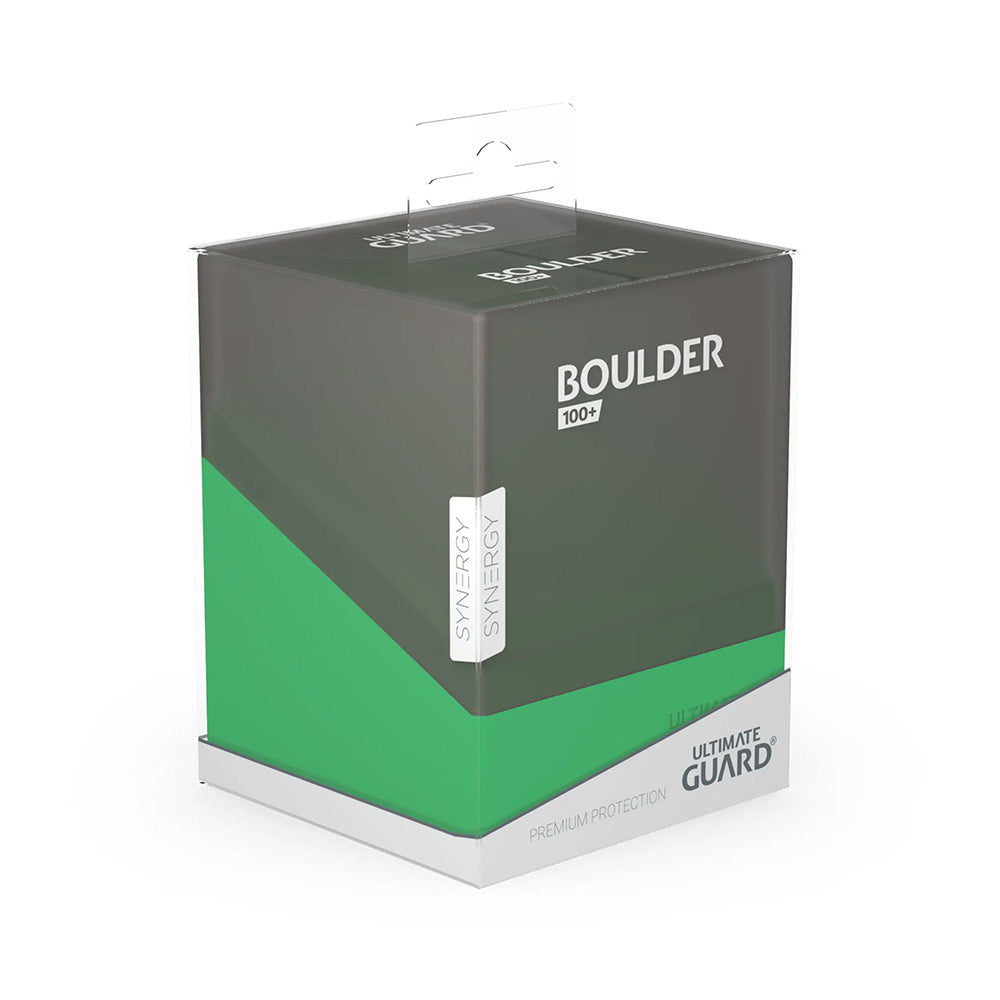 Ultimate Guard Boulder Deck Case 100+ SYNERGY Black/Green