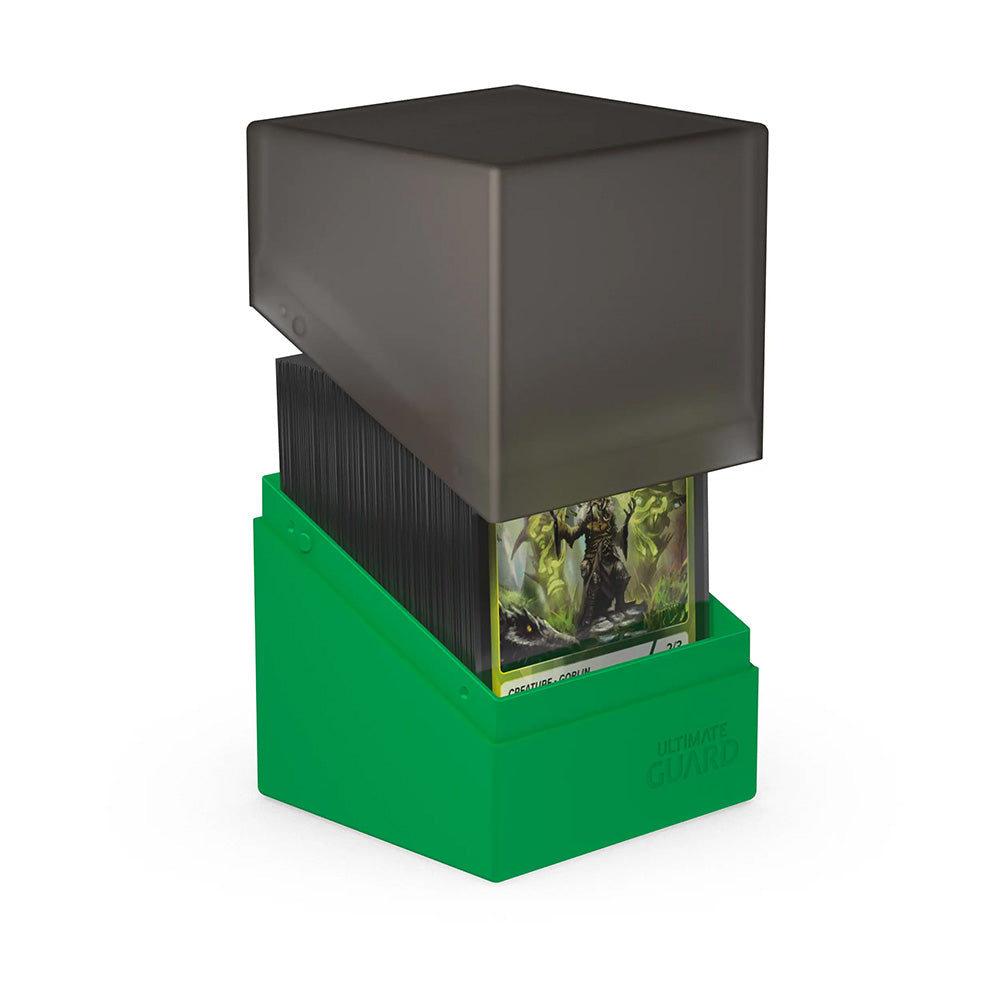 Ultimate Guard Boulder Deck Case 100+ SYNERGY Black/Green
