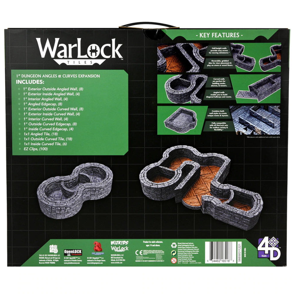 WarLock Tiles: Expansion Pack - Dungeon Angles &amp; Curves
