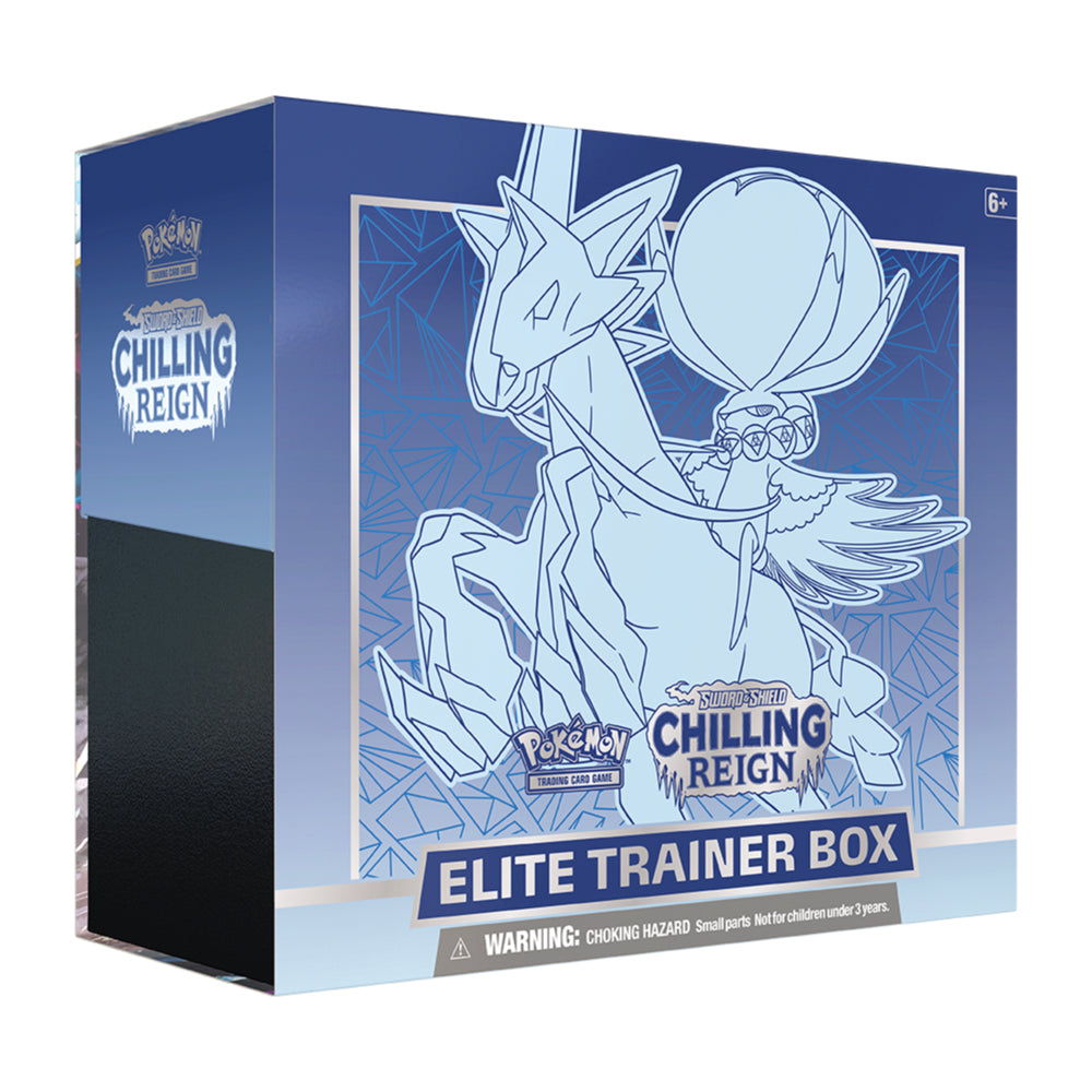Pokemon Sword &amp; Shield Chilling Reign | Elite Trainer Box | Ice Rider Calyrex