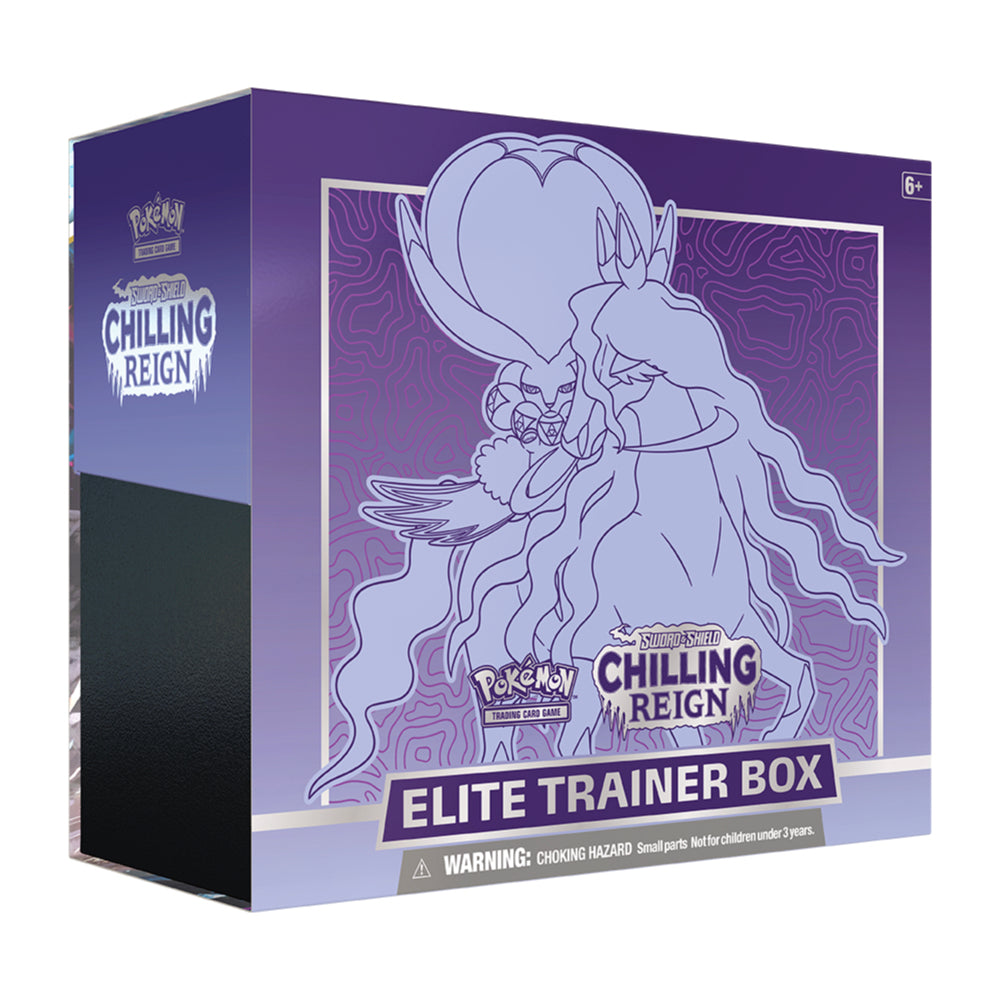 Pokemon Sword &amp; Shield Chilling Reign | Elite Trainer Box | Shadow Rider Calyrex