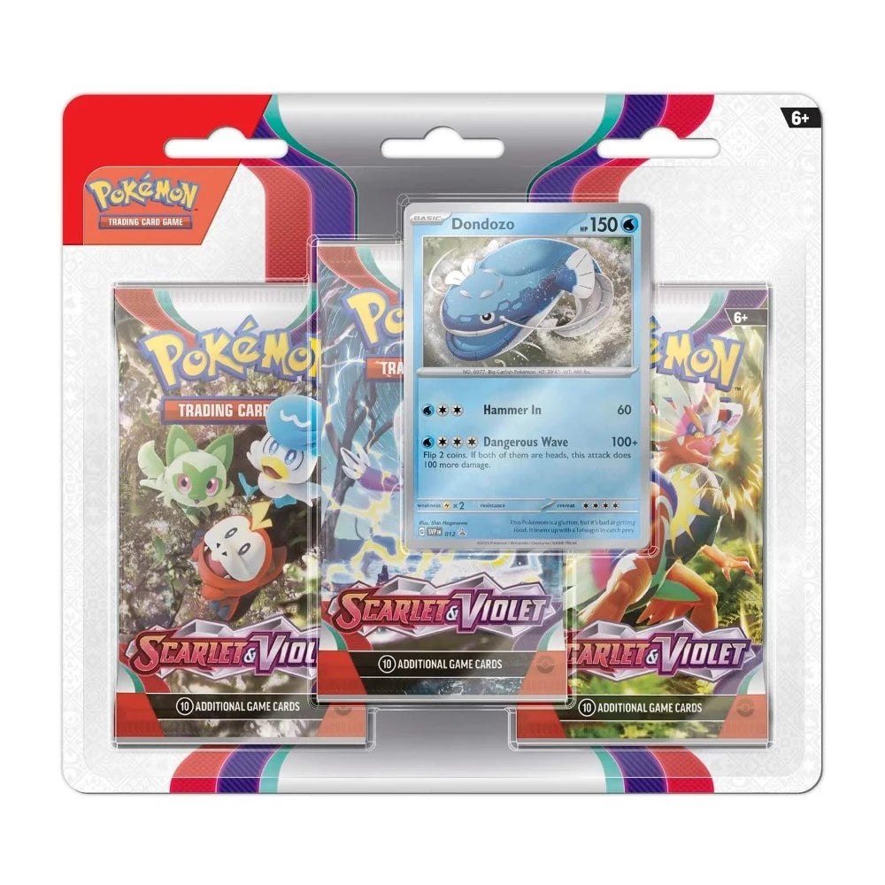 Pokemon: Scarlet & Violet | 3 Pack Blister | Dondozo
